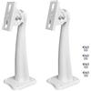 CHENNAN 2 pezzi Staffa di montaggio per monitoraggio Supporto a parete e soffitto esterni telecamera CCTV Della 360 ° Supporto Bianco con viti Per Sistema Di Sorveglianza Domestica Fotocamera