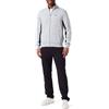 Champion Legacy Icons Sweatsuits-Light Powerblend Terry Full-Zip Tuta Sportiva, Grigio Melange/Nero, XXL Uomo