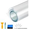 CompraFun Pellicola Trasparente Adesiva, 300 x 30cm Pellicola Wrapping Trasparente Autoadesiva, Pellicola Protettiva per Vernice per Auto, Moto, Bici, con Accessori