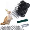 Yzpklhw 10 Pz Piastra Antigraffio per Gatti, Tappetino di Dissuasione con Punte, Barriera Animale, Anti-Gatto Mat con Spine, Piastra Antigraffio per Esterni Protezione Piante, Dissuasore Gatti per Giardino
