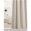 ROOM99 Curtain - Tenda con occhielli, 140 x 250 cm, larghezza x altezza, oscurante, per soggiorno, camera da letto, colore beige chiaro, 1 pezzo