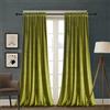 Roslynwood Set di 2 tende in velluto, isolate termicamente dalla luce, con tasca per bastone, per camera da letto e soggiorno (132 x 243 cm, verde oliva)