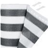 Relaxdays Telo Ombreggiante Frangi Vista, 2 x 30 m, Rete Copri Recinzioni Esterno e Ringhiere Balconi, Bianco Grigio, Poliestere, 2,0 x 30 m