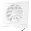 DOSPEL PLAY CLASSIC - Ventilatore da parete per la cucina del bagno, silenzioso, 100 mm, colore: Bianco