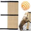 AzulLanse 1 Pz Tavolo Gamba Gatto Gratta Sisal Tiragraffi Mat Protector per Mobili Gambe Protezione Scratch Pad con Cinghie Avvolgenti 63 cm * 25 cm + 1 Palla di Sisal-marrone