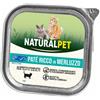 NaturalPet Cat Adult Patè Grain Free 100 gr - Merluzzo Cibo umido per gatti