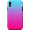 Pink To Light Blue Color Gradient Custodia per iPhone X/XS Rosa Azzurro Gradiente