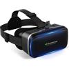 FIYAPOO Occhiali VR 3D, Visore Realtà Virtuale 3D Adatti per Film e Giochi 3D, Glasses 3D HD VR Adatto per Android o iPhone con display compresi tra 4,7 e 6,6 pollici, Regalo