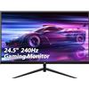 Z-EDGE Monitor PC Gamer 25 Pollici 240Hz, 1ms, FreeSync, Schermo FHD 1080P con HDMI Cavo, 350cd/m², VA, HDMI2.0 * 2 & DP1.4, VESA100*100mm, sRGB 99%, 178° Angolo di visione, Inclinazione Regolabile