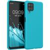 kwmobile Custodia Compatibile con Samsung Galaxy A12 Cover - Back Case per Smartphone in Silicone TPU - Protezione Gommata - ghiaccio freddo