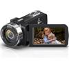 PITIKI Videocamera 4K 48MP Camcorder Webcam Touch Screen Camera