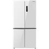 Cromberg HRH 4P 73 GW Frigorifero 4 Porte, Finiture Vetro bianco, Total No Frost, 522L, display esterno il soft touch, Classe Energetica E, Altezza 190cm, Larghezza 91cm, Profondità 69cm