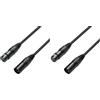Adam Hall Cables 3 STAR DMF 0150 - Cavo DMX XLR maschio a XLR femmina 1,5 m (Confezione da 2)