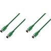 Adam Hall Cables 3 STAR MIDI 0075 GRN - Cavo MIDI 0,75 m verde (Confezione da 2)