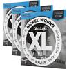 D'Addario Corde Chitarra Elettrica - EXL148 - Set Corde per Chitarra Elettrica per Ferita Nichel - 6 Corde - Extra Pesante, 12-60 - 1-Paccetto (Confezione da 3)