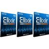 Elixir Corde per chitarra elettrica Elixir® Strings con rivestimento NANOWEB®, Super Light (.009-.042) (Confezione da 3)