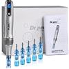 iklestar Microneedling M8S, Dermapen professionale senza fili con 6 cartucce di aghi (3x12 pin + 3x36 pin), 6 livelli di velocità, penna per microneedling elettrico regolabile da 0,25-2,5 mm