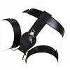 SeLgurFos Cintura di castità mutandine di castità in pelle donne biancheria intima castità nera con chiave e serratura SM Bondage Bondage Slave costumi erotici