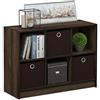 Furinno Libreria Basic 3 x 2 con Scomparti, Noce Canaletto / Marrone Scuro