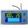 CPTDCL Voltmetro con schermo LCD per batteria al piombo acido, multifunzione, per misurare la capacità della batteria, con indicazione della temperatura e spia per monitorare la tensione