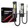 TUINCYN Lampadina H3 LED 80W 16000LM, +400% Super Luminosa 1:1 Mini H3 Fari per Auto Sostituzione per Alogena Lampade e Xenon Luci, Plug and Play, Non polarità, 6000K Bianco DC12V, 2 Lampadine