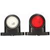 Krtopo 2X 8 LED Luci Ingombro Camion led laterali 12/24V led Luci Di Posizione Laterali RV Caravan(Bianco e rosso)