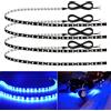 Keiurot Luci a striscia LED 12V Keiurot Sottoluce al neon per moto luci interne auto connesse Strisce di luci LED blu 12V per luci interne auto barche marine camion 4Pack (60cm/24 Blu)