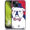 Head Case Designs Bulldog Orgoglio Inglese Custodia Cover dura per Parte Posteriore Compatibile con Apple iPhone 15