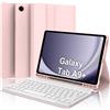 IVEOPPE Tastiera Samsung Galaxy Tab A9 Plus 11, Cover Tastiera Italiano Bluetooth Rimovibile per Samsung Galaxy Tab A9+ 2023 11 Pollici SM-X210/X216/X218, Rosa