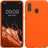 kwmobile Custodia Compatibile con Samsung Galaxy A40 Cover - Back Case per Smartphone in Silicone TPU - Protezione Gommata - arancione fluorescente