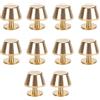Fdit 10 Pezzi in Ottone Piedi Nailhead Borsa Borsa Bagagli Piatto borchia Rivetto Borsa Fai da Te Collare Cintura Scarpe