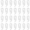 Redamancy Gancetti Tende, 100 pcs Ganci per Tende in Plastica, Ganci Tende Rinforzato A Forma Di G, per Tenda per Porta, Tenda per Finestra e Tenda per Doccia (Bianco)
