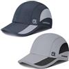GADIEMKENSD Cappello da Golf, Cappello Sportivo Leggero per Running, Traspirante e Rinfrescante, UPF50+, Cappello Dri Fit Non Strutturato, Palestra, Cappello da Campeggio, Grigio Scuro, Grigio Chiaro 2 Pezzi