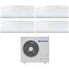 Samsung Climatizzatore Condizionatore Samsung Quadri Split Inverter serie CEBU S2 7+7+12+12 con AJ080TXJ4KG R-32 Wi-Fi Integrato 7000+7000+12000+12000