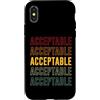 Acceptable Apparel Custodia per iPhone X/XS Orgoglio accettabile, accettabile