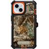 OtterBox Custodia per iPhone 15, iPhone 14 e iPhone 13 Defender Series - Realtree Edge (Blaze Orange/Black/RT Edge), Robusta e Resistente, con Protezione per Le Porte, Include cavalletto a Clip per