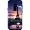 Graphical Art Design Ravness Era Souveni Custodia per Galaxy S9+ Grafica di Parigi City At Night