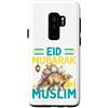Eid Islamic Gifts Men Women Kids - Eid M Custodia per Galaxy S9+ Bambini Divertente Eid Mubarak Dinosauro Eid Al Fitr giorno islamico