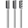Rosver Fresa Carb.Tungsteno B - forma cilindrica. taglio in testa - Conf.1pz
