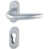 Hoppe Maniglia Atlanta con roestta, bocchetta Ovale F41-R cromo satinato Hoppe 3242849