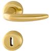 Hoppe Maniglia Atlanta con rosetta e bocchetta Ottone satinato - Hoppe 2832054