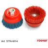 Rosver Spazzole in Nylon a Tazza M14 - Rosver - STN D.80 F.M14 - Conf.1pz