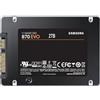 Samsung SSD Samsung 870 EVO da 2TB (2000GB) V-NAND Hard Disk 2.5 SATA III Solid State