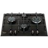 Hotpoint Ariston Piano Cottura A Gas Hotpoint Ariston PCN 640 T (AN) R /HA 4 Fuochi (L59xP51) F154763 Nero