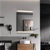 Lineabeta Specchio con luce LED 3000k e mensola Speci in alluminio nero