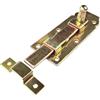 AERZETIX - C58770 - Chiavistello piatto con incontro 120x45mm - serratura per porta - chiavistello di sicurezza - meccanismo di protezione antifurto per finestra porta scatola - in acciaio zincato
