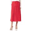 Tommy Hilfiger Gonna Donna Cupro Rope Lunghezza Midi, Rosso (Rope Stripes Fireworks), 34