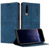 TOUCASA Custodia per Huawei P30, Flip Custodia Portafoglio in Pelle, con Funzione Stand Chiusura Magnetica Slot per Schede Custodia per Huawei P30 - Blu