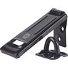 Yale Cerniera in acciaio indurito Y105B/90/BK 90 mm nera: fissaggi nascosti e resistenza anticorrosione per cancelli e capanni compatibile con lucchetti Yale fino a 11,5 mm