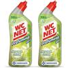 Wc Net - Profumoso Gel, Detergente Liquido per Sanitari, Prevenzione Calcare e Igienizzante per WC, Essenza Lime Fresh, 700 ml x 2 Pezzi